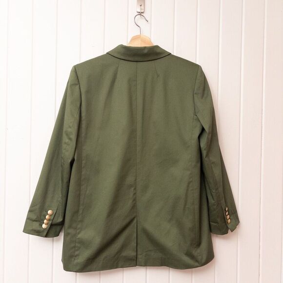 J. Crew Alfie Blazer in Chino Utility Green Size 10 Petite - Picture 8 of 11